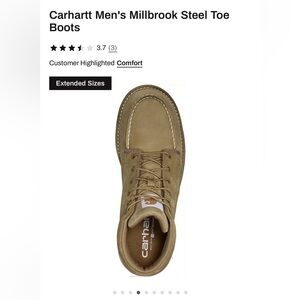 Carhartt Men's Brown Lace-Up Steel Toe Work Boot